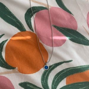 Dark Blue St. Christopher necklace